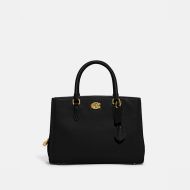 Coach Brooke Carryall 28 in Pebble Leather Black