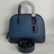 Coach Revel Bag in Colorblock Glovetanned Leather Blue/Navy Blue
