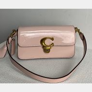 Coach Studio Baguette Bag in Patent Leather Pink